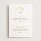 "Embrace" - Foil-Pressed Menus in Cloudy by Jennifer Postorino - Front