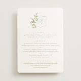 "Marmont" - Foil-Pressed Menus in Lilac by Kristie Kern - Front