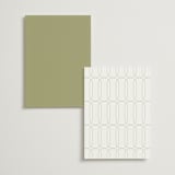 "Marmont" - Foil-Pressed Menus in Lilac by Kristie Kern - Back of Card Options