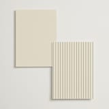 "Bow Tie" - Foil-Pressed Menus in Ivory by Baumbirdy - Back of Card Options