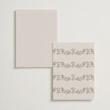 "Manuet" - Foil-Pressed Menus in Vanilla by Petra Kern - Back of Card Options