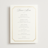 "Formally" - Foil-Pressed Menus in Mist by Sarah Brown - Front