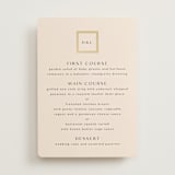 "Framed Photo" - Foil-Pressed Menus in Latte by Stacy Maalouf - Front