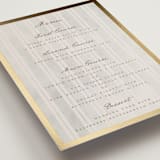 "Mountain Love" - Foil-Pressed Menus in Dew by Petra Kern - Detail