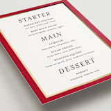 "Amore" - Foil-Pressed Menus in Snow by Ani Somi - Detail