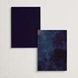 "oponki" - Foil-Pressed Menus in Deep Sea by chocomocacino - Back of Card Options