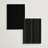 "Elegant Station" - Foil-Pressed Menus in Noir by Stacey Meacham - Back of Card Options