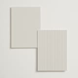 "Surround" - Foil-Pressed Menus in Sand by Nicole Walsh - Back of Card Options