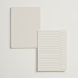 "Illusion" - Foil-Pressed Menus in Sand by Jackie Mangiolino - Back of Card Options