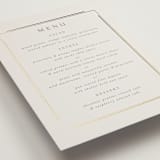 "Illusion" - Foil-Pressed Menus in Sand by Jackie Mangiolino - Detail