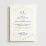 "Formally" - Foil-Pressed Menus in Cloud by Carly Reed Walker - Front