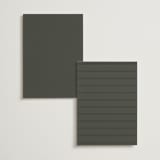 "Perfect Pair" - Foil-Pressed Menus in Olive by Stacey Meacham - Back of Card Options