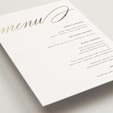 "Love" - Foil-Pressed Menus in Cloud by Shannon Chen of Four Wet Feet Studio - Detail