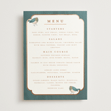 "Royal Wedding" - Foil-Pressed Menus in Pista by Teju Reval - Front