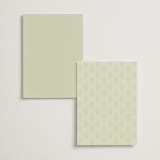 "Royal Wedding" - Foil-Pressed Menus in Pista by Teju Reval - Back of Card Options