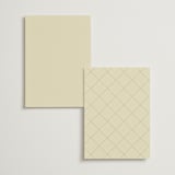 "Aatreya" - Foil-Pressed Menus in Marigold by Pati Cascino - Back of Card Options