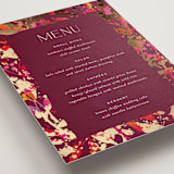 "Bright abstract" - Foil-Pressed Menus in Sangria by Jessica Corliss - Detail