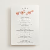 "Love Blossom" - Foil-Pressed Menus in Blush by Petra Kern - Front