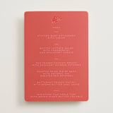 "Fiery" - Foil-Pressed Menus in Ruby by Ghia Designs - Front