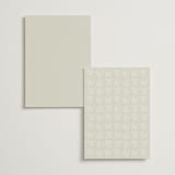 "Foil Botanical Frame" - Foil-Pressed Menus in Taupe by Hannah Williams - Back of Card Options