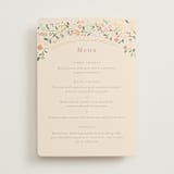 "Esther's garden" - Foil-Pressed Menus in Ivory by Jennifer Wick - Front