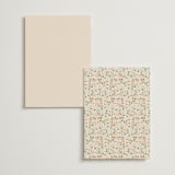 "Esther's garden" - Foil-Pressed Menus in Ivory by Jennifer Wick - Back of Card Options