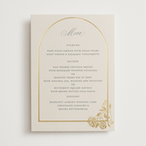 "Shimmering Hydrangeas" - Foil-Pressed Menus in Tea Time by Susan Zinader - Front