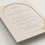 "Shimmering Hydrangeas" - Foil-Pressed Menus in Tea Time by Susan Zinader - Detail