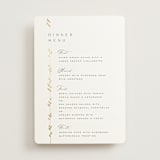 "Courtyard" - Foil-Pressed Menus in Lily by Owl and Toad - Front