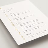 "Courtyard" - Foil-Pressed Menus in Lily by Owl and Toad - Detail