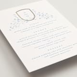 "storybook garden" - Foil-Pressed Menus in Bluebell by Kristie Kern - Detail