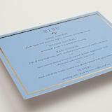"Garden Whisper" - Foil-Pressed Menus in Coastal by Susan Moyal - Detail