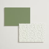 "Delicate Vine" - Foil-Pressed Menus in Alabaster by Susan Moyal - Back of Card Options