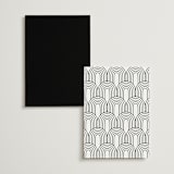 "Shaped Menu" - Foil-Pressed Menus in Silk by Zani van Zyl - Back of Card Options