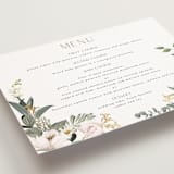 "Country Garden" - Foil-Pressed Menus in Verdant by Susan Moyal - Detail