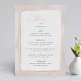 "Forever Elegant" - Foil-Pressed Menus in Mauve by Hooray Creative - Front