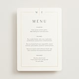 "Arcadia" - Foil-Pressed Menus in Silk by Kelly Schmidt - Front