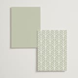 "Vintage Palms" - Foil-Pressed Menus in Sand by Maria Alou - Back of Card Options