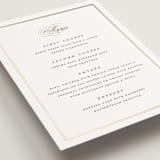 "Timeless" - Foil-Pressed Menus in Linen by Erica Krystek - Detail