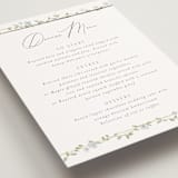 "Portico" - Foil-Pressed Menus in Blue Bell by Everett Paper Goods - Detail