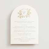 "Aperol" - Foil-Pressed Menus in Chiffon by Kristie Kern - Front