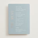"Gilded Edge" - Foil-Pressed Menus in Provincial by Angela Thompson - Front