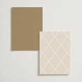 "The Romantic" - Foil-Pressed Menus in Buttercream by Kristie Kern - Back of Card Options