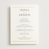 "Fineline" - Foil-Pressed Menus in Spun Sugar by Jessica Williams - Front