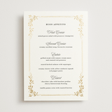 "Lake Como" - Foil-Pressed Menus in Diamond by Kate Ahn - Front