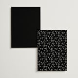 "Lake Como" - Foil-Pressed Menus in Diamond by Kate Ahn - Back of Card Options