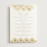 "Gilded Henna" - Foil-Pressed Menus in Lily by Mansi Verma - Front