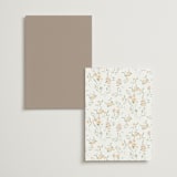 "Victorian Trellis" - Foil-Pressed Menus in Golden Summer by Erin L. Wilson - Back of Card Options