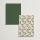 "Garden Feast" - Foil-Pressed Menus in Garden by Elly - Back of Card Options