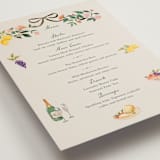 "Garden Feast" - Foil-Pressed Menus in Garden by Elly - Detail